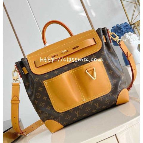 루이비통 25 한정판 M25989 Steamer 30 소가죽 카프스킨 크로스백 가방 C5936
