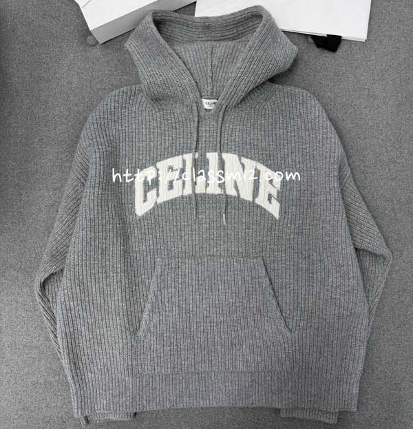 셀린느 25 한정판 긴팔 후드 니트 A13890