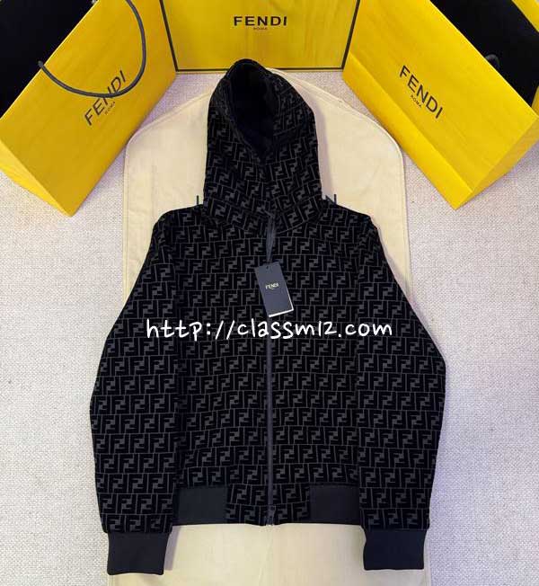 펜디 25 한정판 긴팔 후드 자켓 A13900