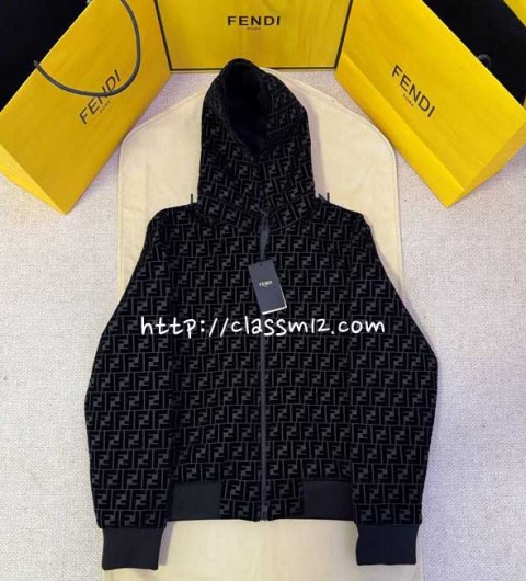 펜디 25 한정판 긴팔 후드 자켓 A13900