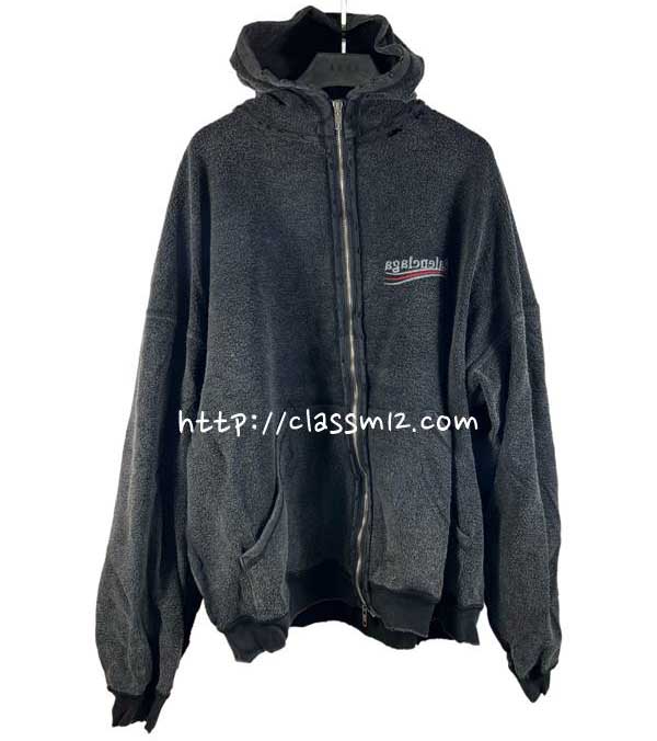 발렌시아가 25 한정판 남여공용 긴팔 후드 자켓 A13912