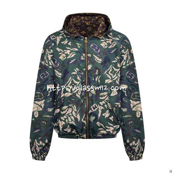 루이비통 25 한정판 양면 긴팔 후드 자켓 A13928