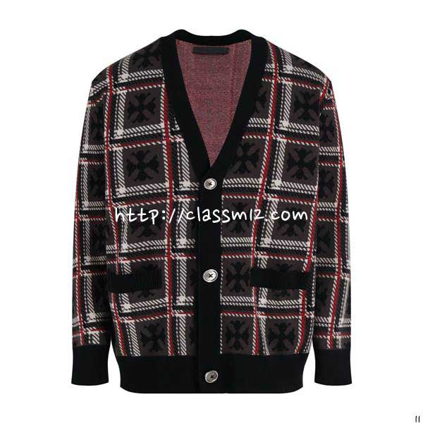 크롬하츠 25 한정판 양털 긴팔 가디건 A13953