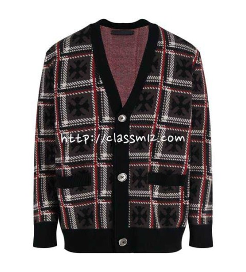 크롬하츠 25 한정판 양털 긴팔 가디건 A13953