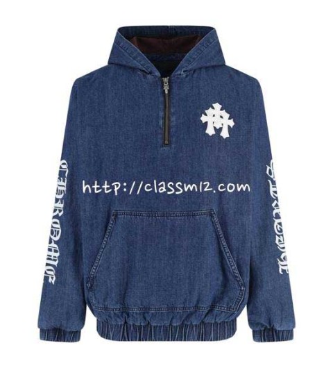 크롬하츠 25 한정판 긴팔 후드 티셔츠 A13954