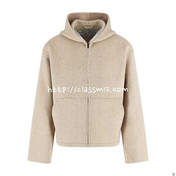 아크네 25 한정판 양털 긴팔 후드 자켓 A13955