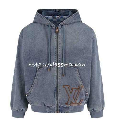 루이비통 25 한정판 긴팔 후드 청자켓 A13963
