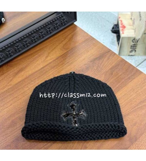 크롬하츠 25 한정판 양털 비니 모자 D3324