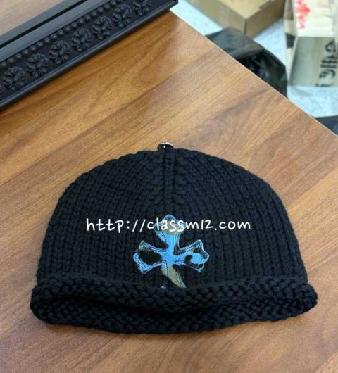 크롬하츠 25 한정판 양털 비니 모자 D3327