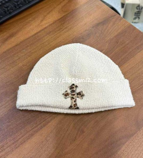 크롬하츠 25 한정판 양털 비니 모자 D3330