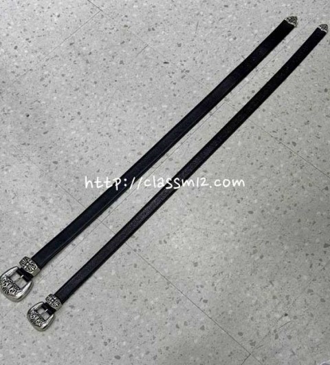 크롬하츠 25 한정판 3.5cm/3.0cm 실버 925 벨트 F1367