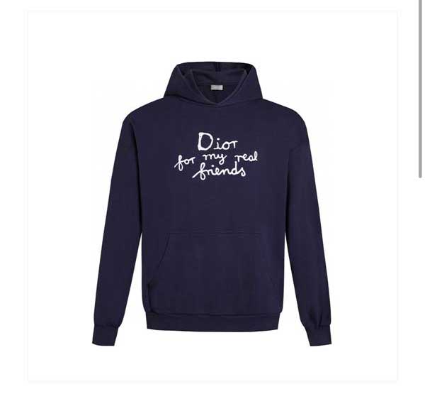 디올 25 한정판 긴팔 후드 티셔츠 A13981