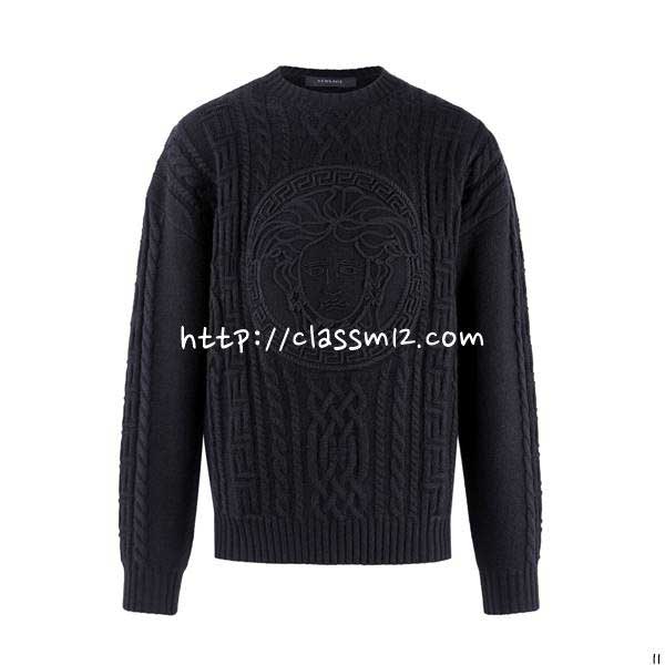 베르사체 25 한정판 양털 긴팔 니트 A13983