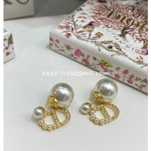 디올 25 한정판 silver shadow 귀걸이 D3344