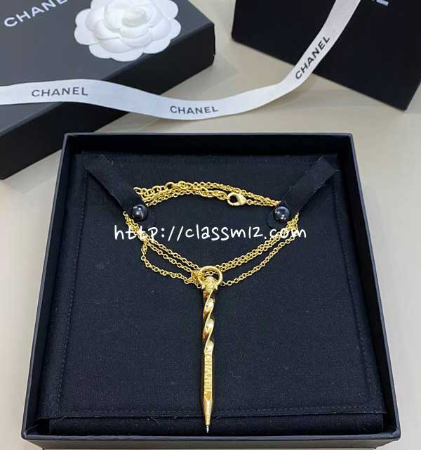 샤넬 25 한정판 목걸이 D3383