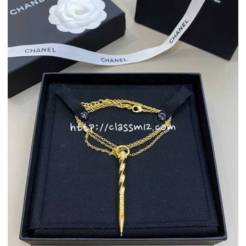 샤넬 25 한정판 목걸이 D3383