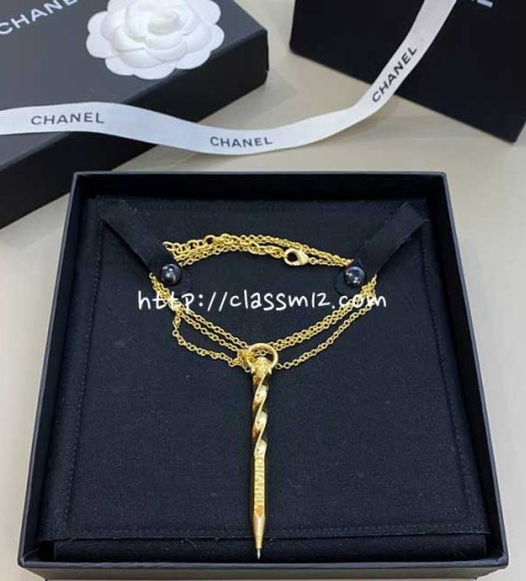 샤넬 25 한정판 목걸이 D3383