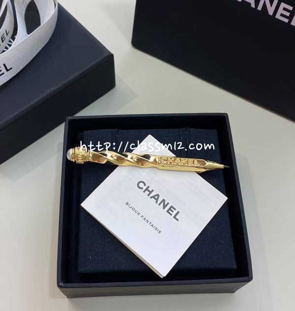 샤넬 25 한정판 헤어웨어 머리핀 D3384