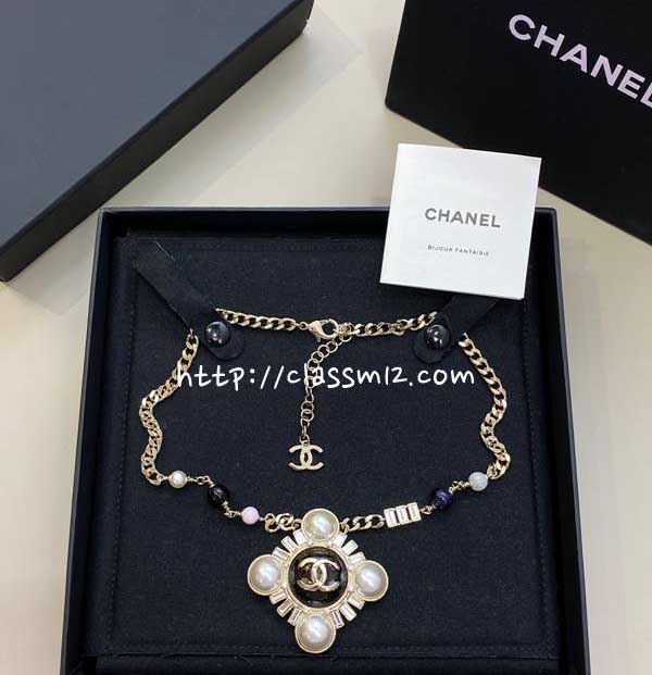 샤넬 25 한정판 choker 목걸이 D3391