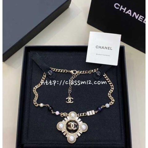 샤넬 25 한정판 choker 목걸이 D3391