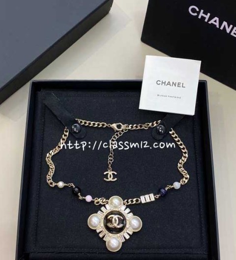 샤넬 25 한정판 choker 목걸이 D3391