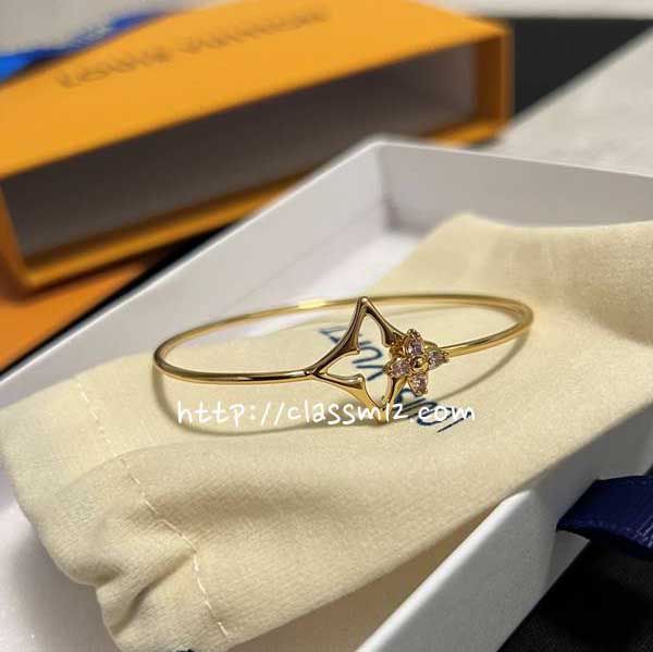 루이비통 25 한정판 FLOWERGRAM STRASS 팔찌 D3414