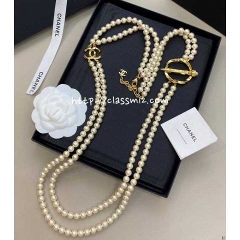 샤넬 25 한정판 목걸이 D3435