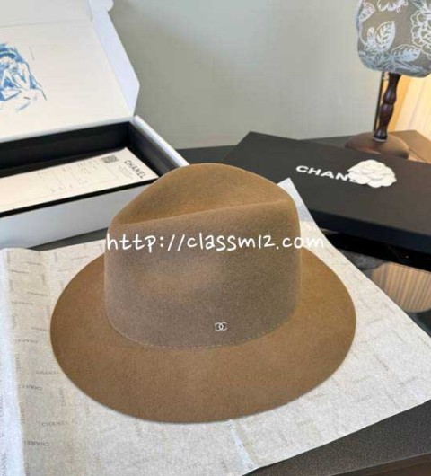 샤넬 25 한정판 양털 보터햇 모자 D3498