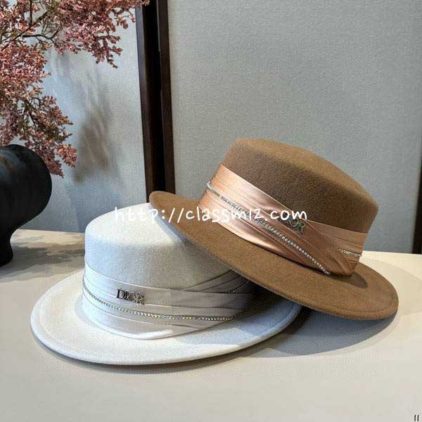 디올 25 한정판 양털 보터햇 모자 D3504