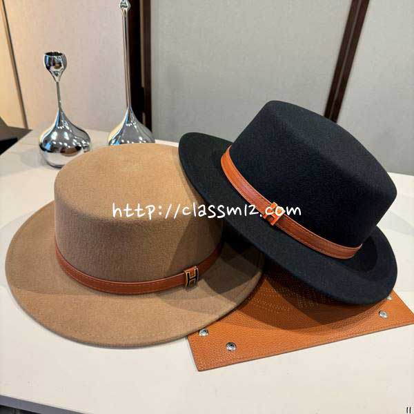 에르메스  25 한정판 양털 보터햇 모자 D3506