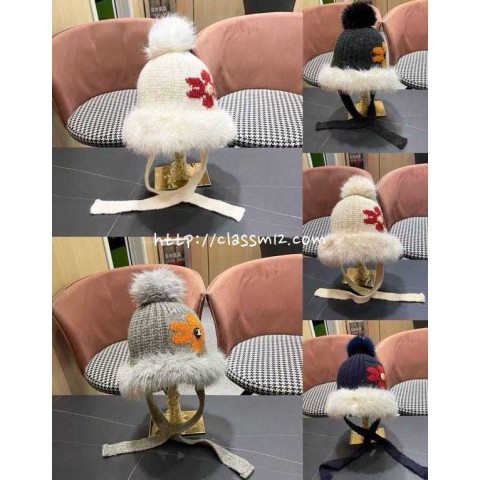 샤넬 25 한정판 비니 모자 D3530