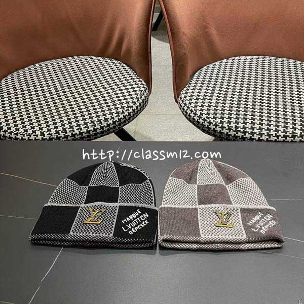 루이비통 25 한정판 양털 비니 모자 D3535