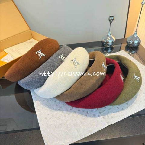 루이비통 25 한정판 양털 베레모 모자 D3544