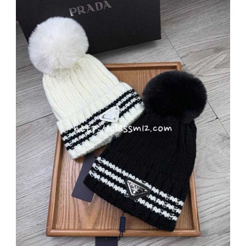 프라다 25 한정판 비니 모자 D3551
