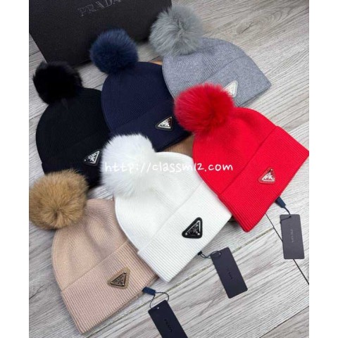 프라다 25 한정판 비니 모자 D3556