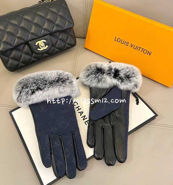 루이비통 25 한정판 양가죽 램스킨 장갑 D3571