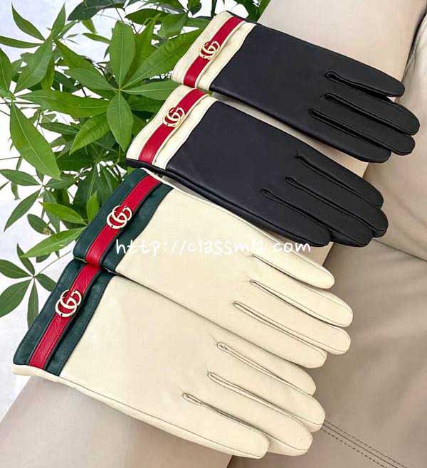 구찌 25 한정판 여성 양가죽 램스킨 장갑 D3572
