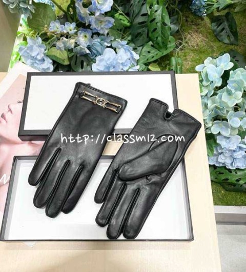 구찌 25 한정판 여성 양가죽 램스킨 장갑 D3577