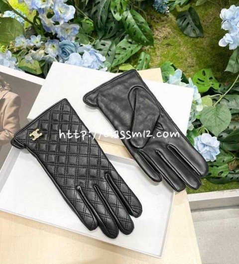 셀린느 25 한정판 여성 양가죽 램스킨 장갑 D3583