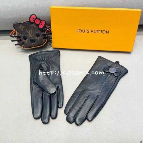 샤넬 25 한정판 여성 양가죽 램스킨 장갑 D3594