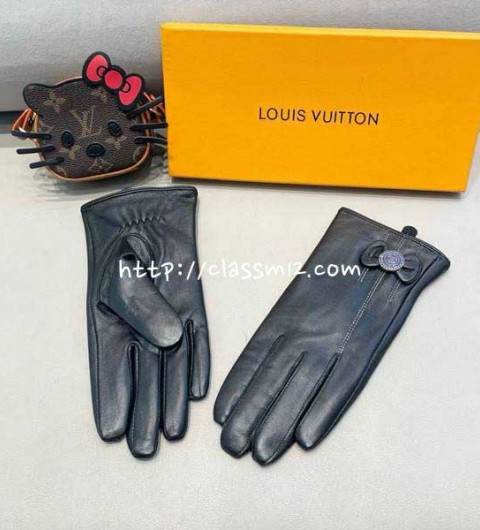 샤넬 25 한정판 여성 양가죽 램스킨 장갑 D3594