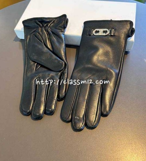 셀린느 25 한정판 여성 양가죽 램스킨 장갑 D3598