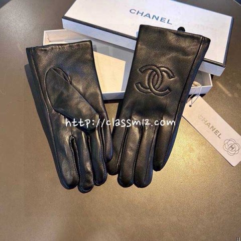 샤넬 25 한정판 여성 양가죽 램스킨 장갑 D3601