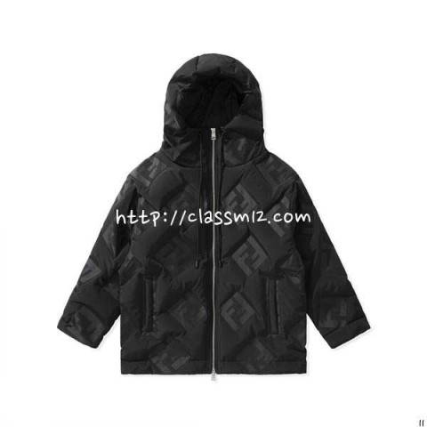 펜디 25 한정판 남여공용 긴팔 후드 패딩 자켓 A13999