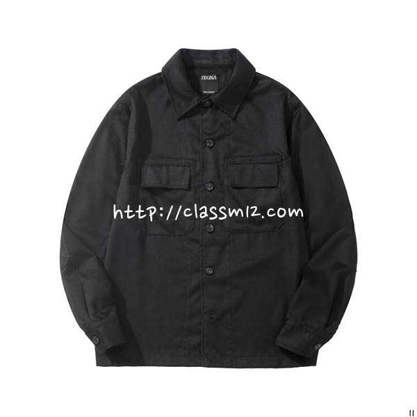 제냐 25 한정판 양털 Oasi Cashmere Alba 긴팔 자켓 A14028