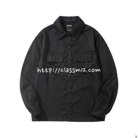 제냐 25 한정판 양털 Oasi Cashmere Alba 긴팔 자켓 A14028