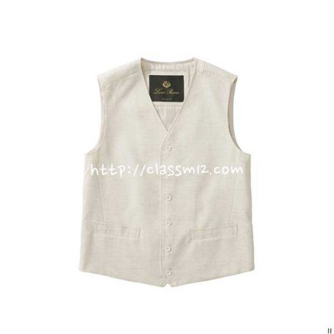 로로피아나 Loro Piana 25 한정판 Eduard 민소매 조끼 자켓 A14040