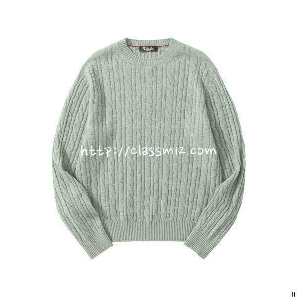 로로피아나 Loro Piana 25 한정판 Treccia 양털 긴팔 니트 A14044