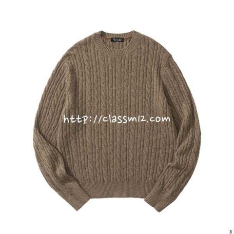 로로피아나 Loro Piana 25 한정판 Treccia 양털 긴팔 니트 A14047