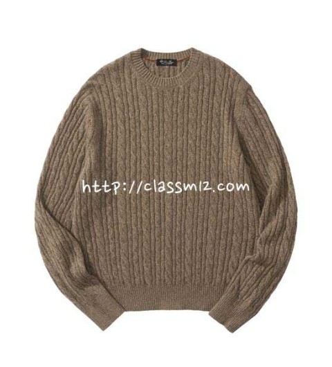 로로피아나 Loro Piana 25 한정판 Treccia 양털 긴팔 니트 A14047